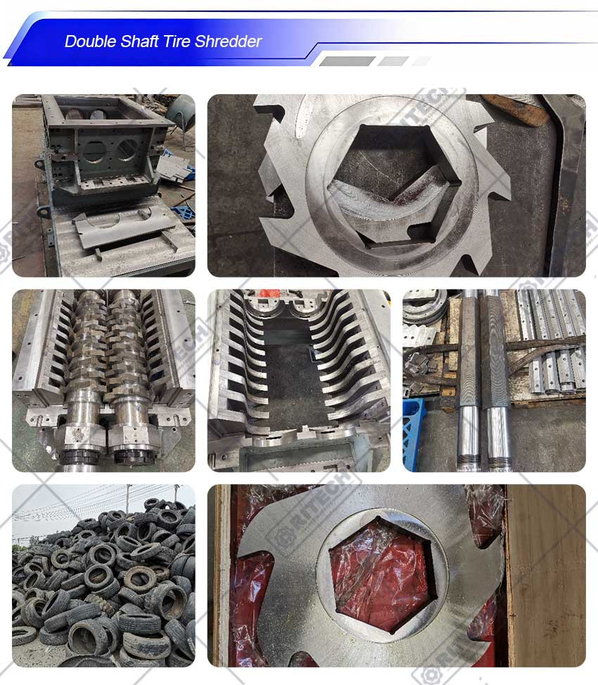 news-1-1 double shaft tire shredder
